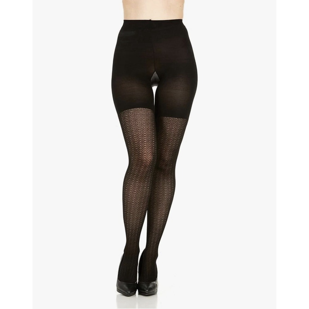 Assets by SPANX Shaping Tights Textured Wish Bone , Size 5 / E, 220 - 265 lbs - Picture 3 of 5